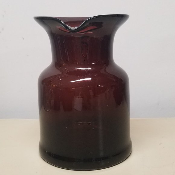 Amethyst Glass Blown Pitcher - Picture 7 of 8